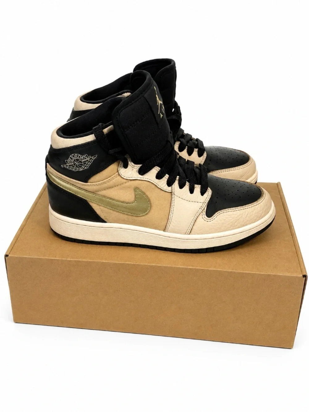 Air Jordan 1 Mid Black Cream Gold Sneakers – Restoral Project